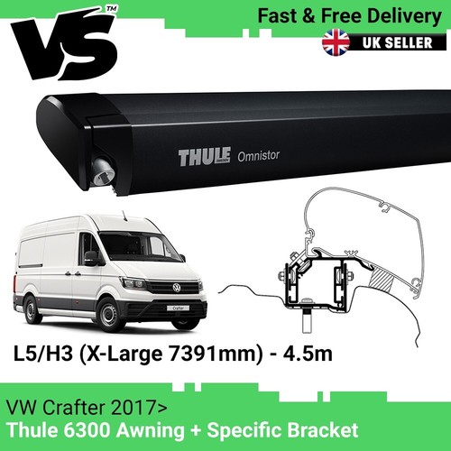 Thule 6300 awning black - 4.5m, +