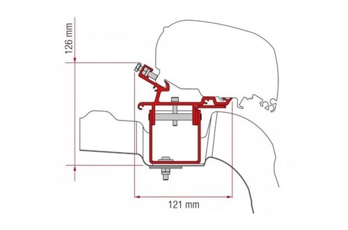 Awning bracket kit f80 - bracket,