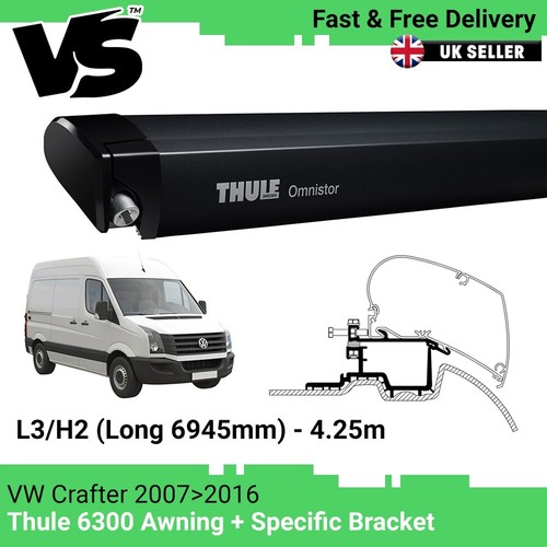 Thule 6300 25m awning black - thule, 4.25m