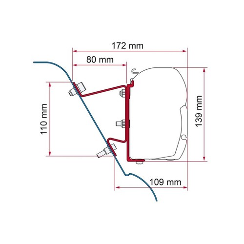 Fiamma f45 adapter kit for - f45,
