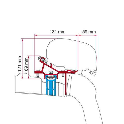 Awning mounting kit - mounting,